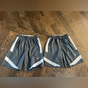 Nike Men's small Black and White Athletic Shorts Nike team grey